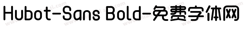 Hubot-Sans Bold字体转换